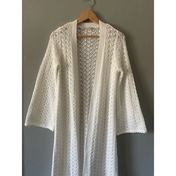 Trina Turk Crochet Long Cardigan‎ - Picture 4 of 7